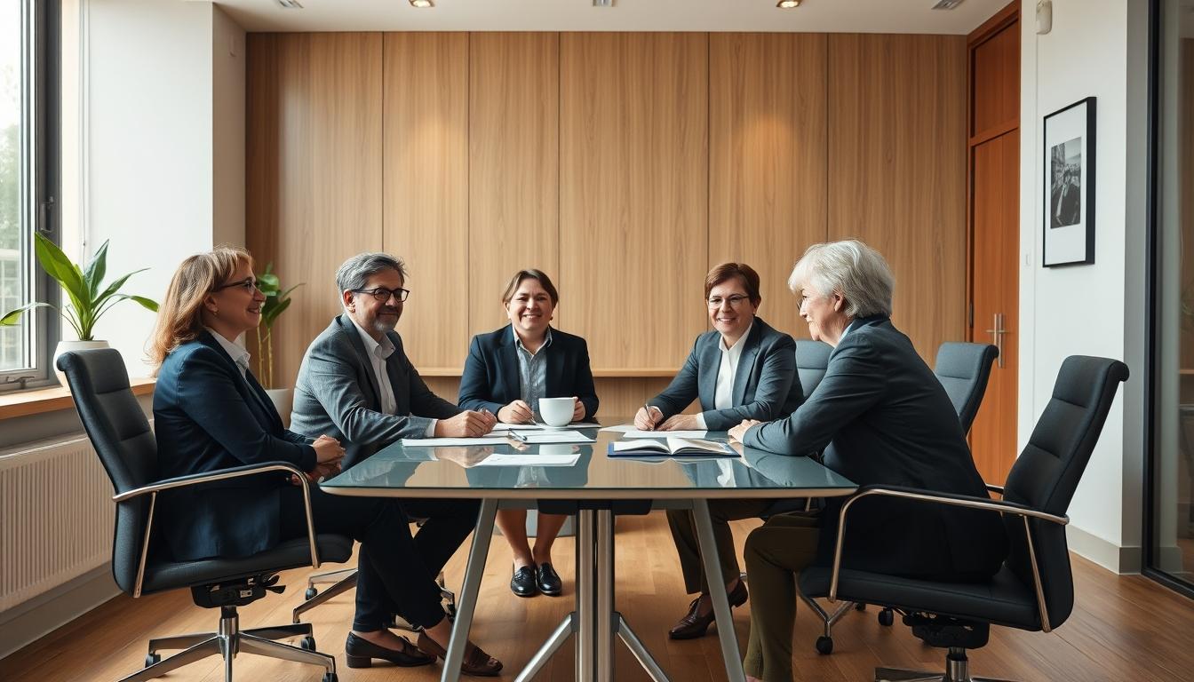 Business agreement signing